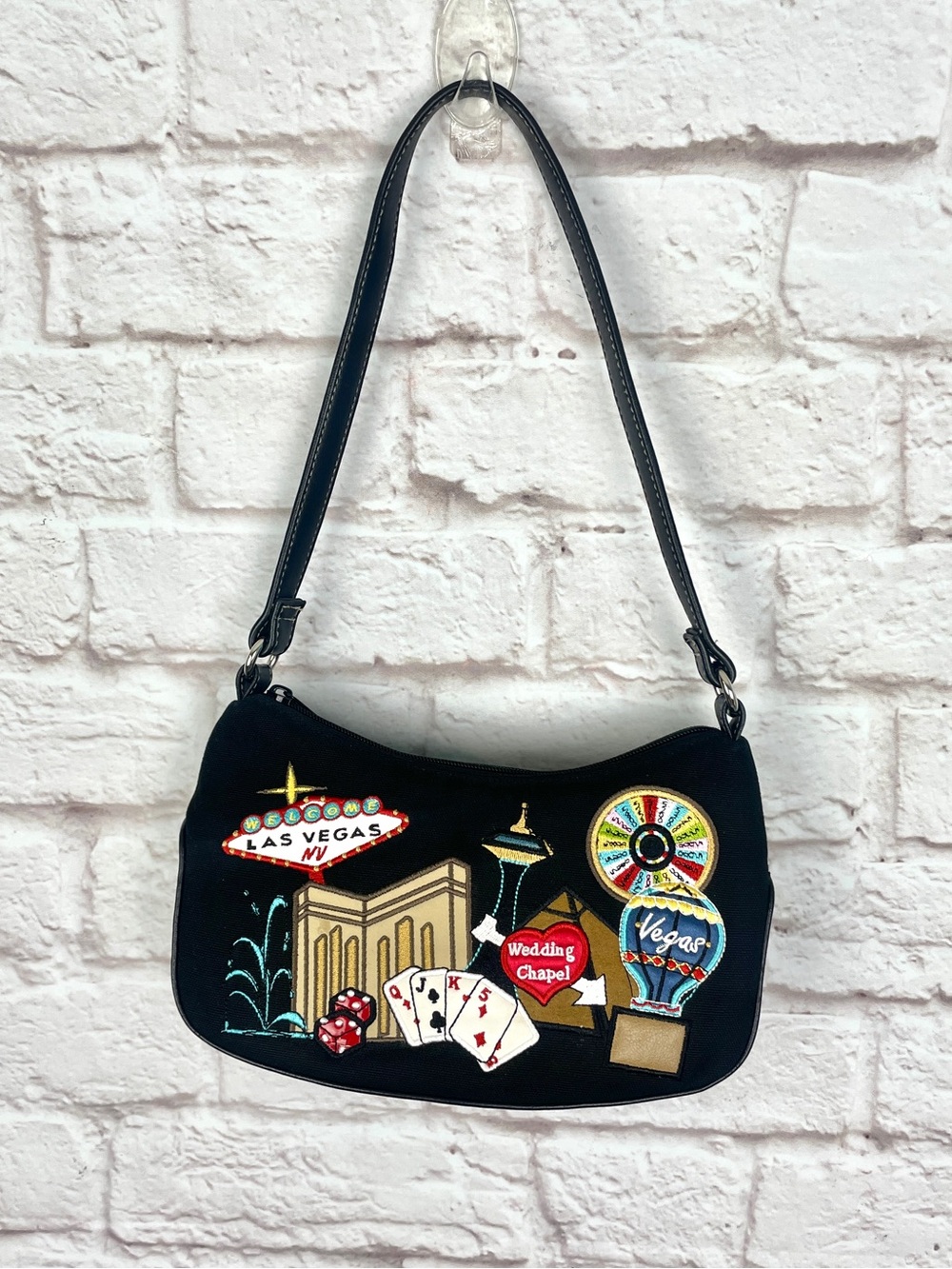 Las Vegas Vintage Y2K Frankie & Johnnie Mini Black Shoulder Bag